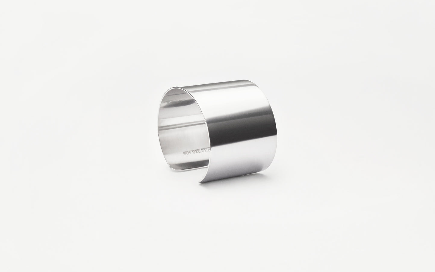 Arc Cuff II silver detail handcrafted Stockholm