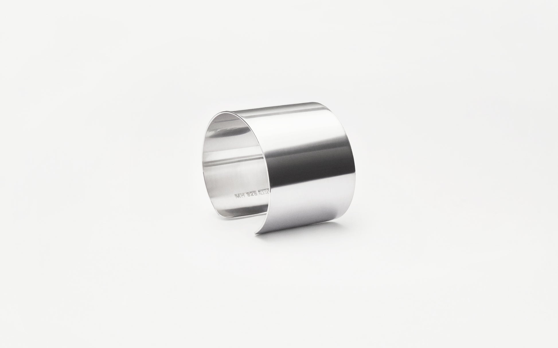 Arc Cuff II silver detail handcrafted Stockholm