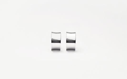 MH 925 Arc Earrings Narrow recycled sterling silver minimalist design