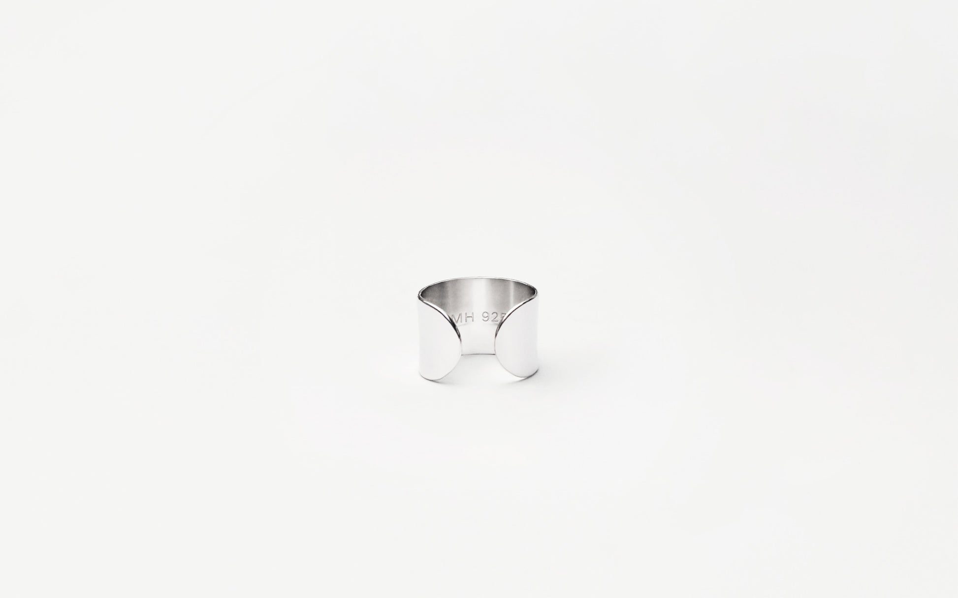 MH 925 Arc Ring recycled sterling silver minimalist design