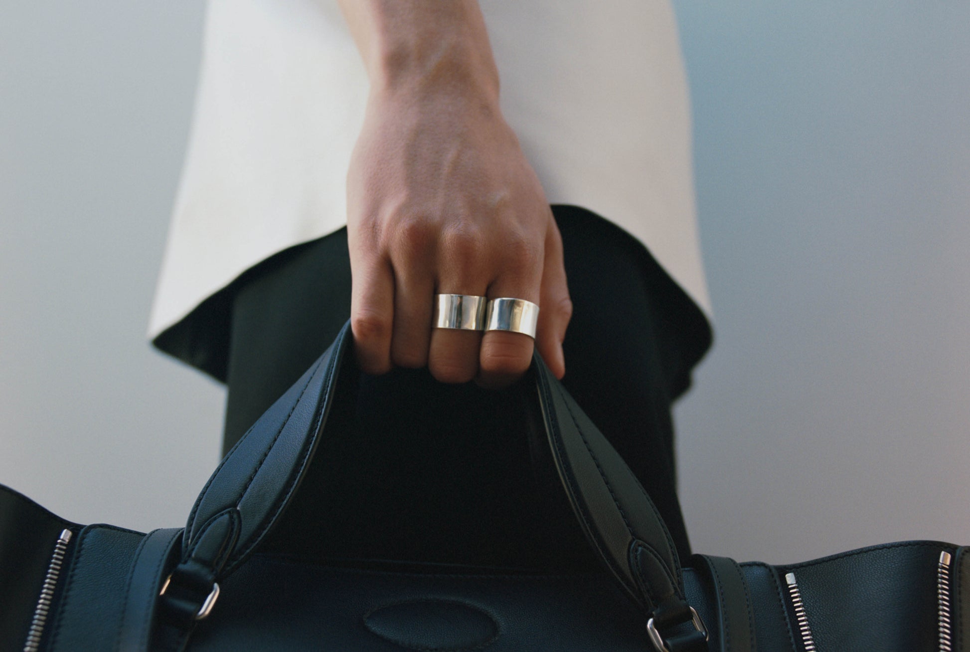 MH 925 Arc Ring recycled sterling silver minimalist design