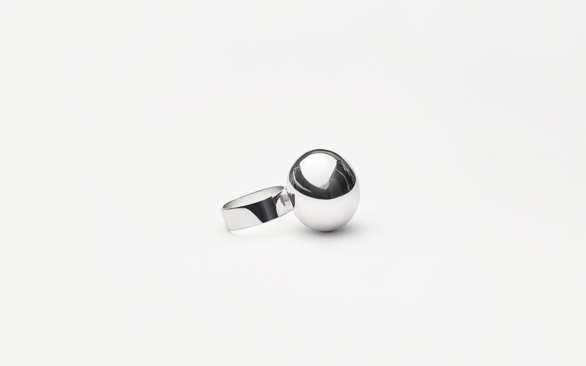 MH 925 Ellipse Ring II recycled sterling silver minimalist design