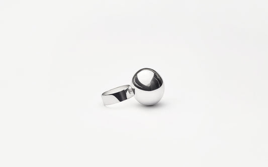MH 925 Ellipse Ring II recycled sterling silver minimalist design
