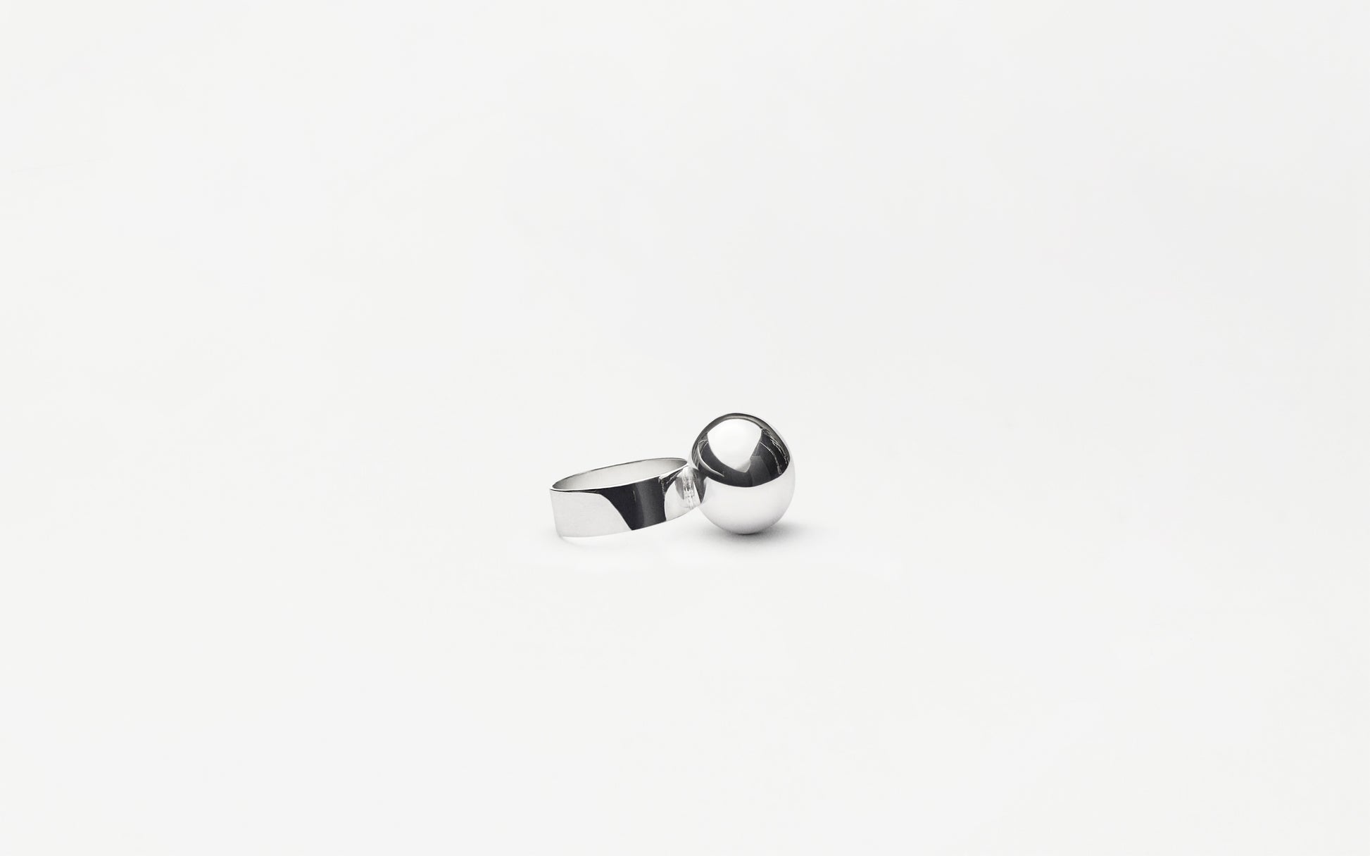 MH 925 Ellipse Ring I recycled sterling silver minimalist design