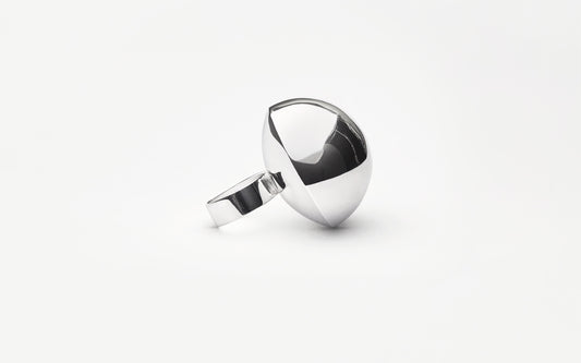 Hemisphere Ring - Handcrafted Sterling Silver MH 925
