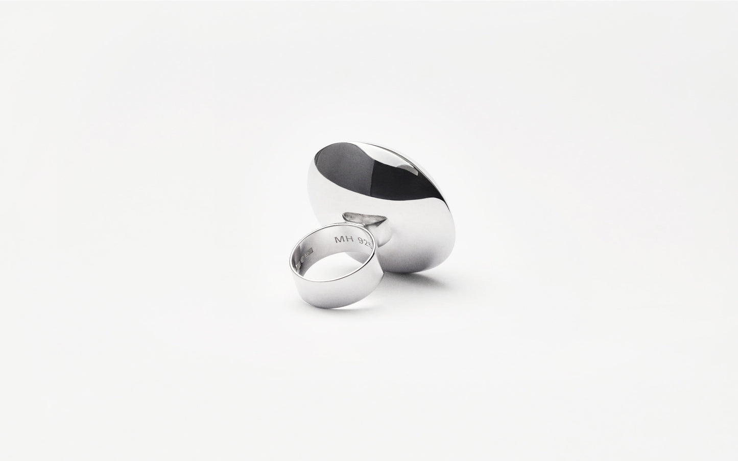 Lens Ring silver detail handcrafted Stockholm