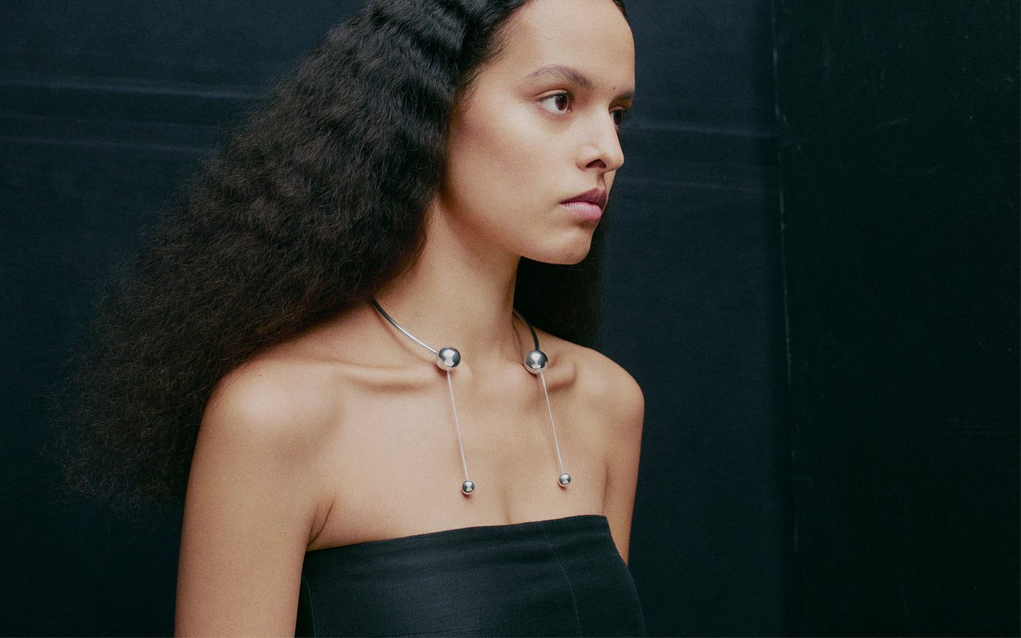 Pendulum Necklace silver detail handcrafted Stockholm