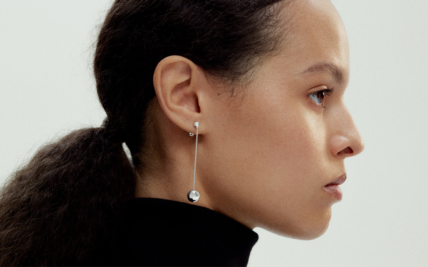 MH 925 Pendulum Earring I recycled sterling silver minimalist design