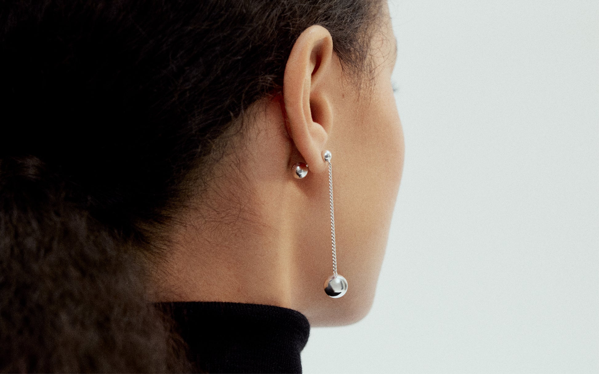 MH 925 Pendulum Earring I recycled sterling silver minimalist design