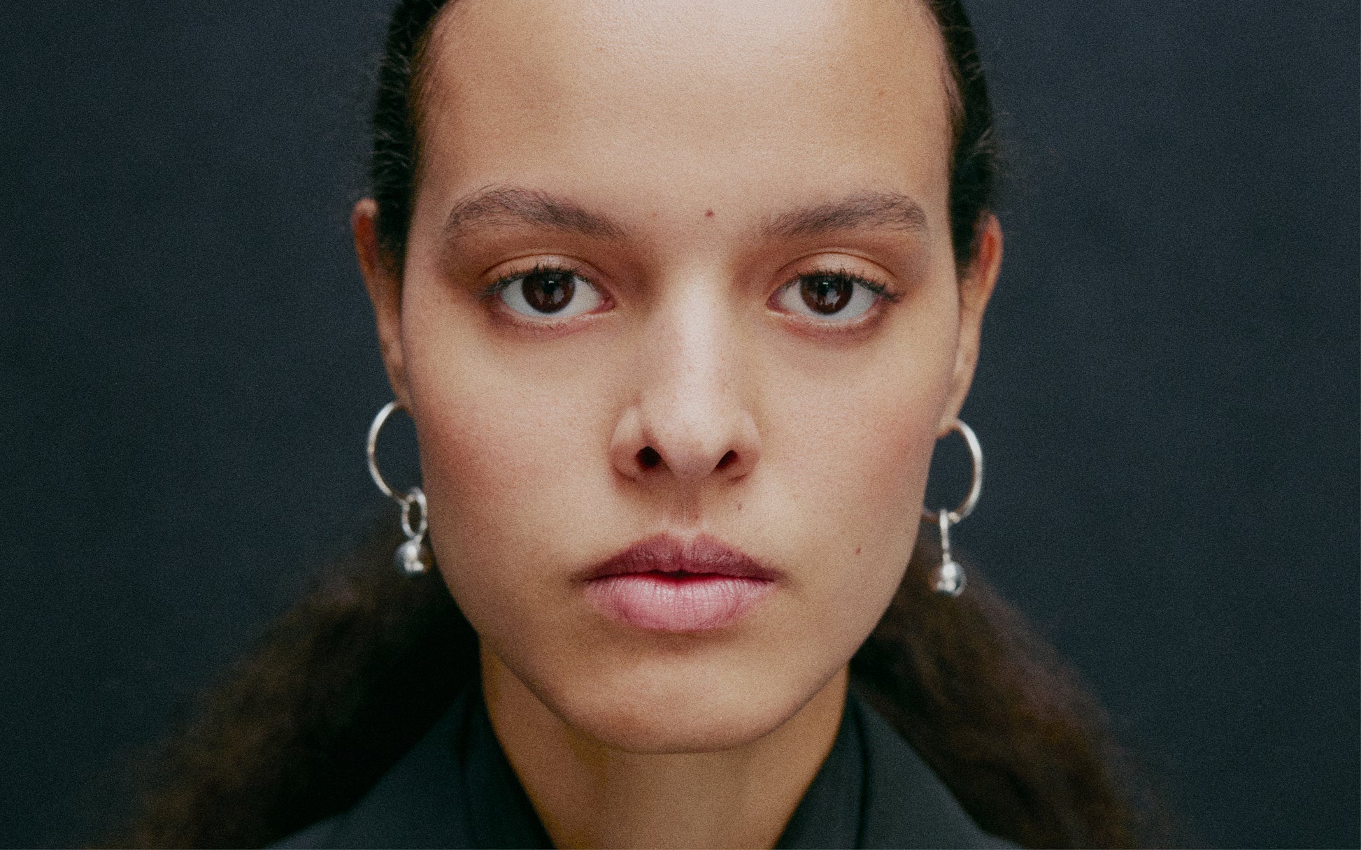 In Orbit Earring worn sterling silver jewelry Sweden