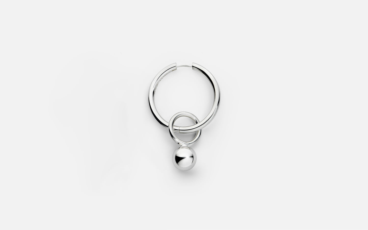 MH 925 In Orbit Earring recycled sterling silver minimalist design