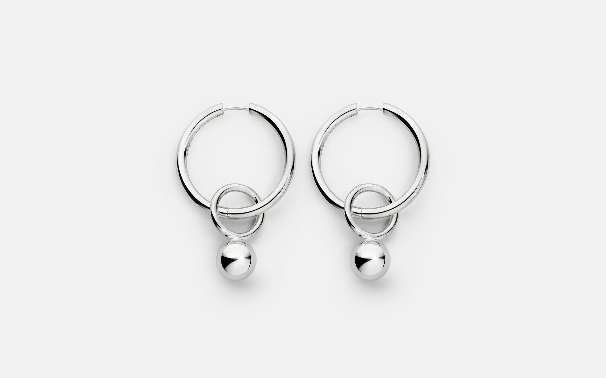MH 925 In Orbit Earring recycled sterling silver minimalist design