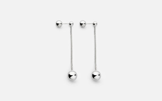 MH 925 Pendulum Earring I recycled sterling silver minimalist design
