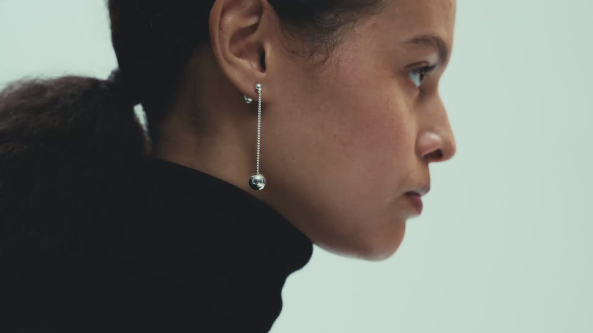 MH 925 Pendulum Earring I recycled sterling silver minimalist design
